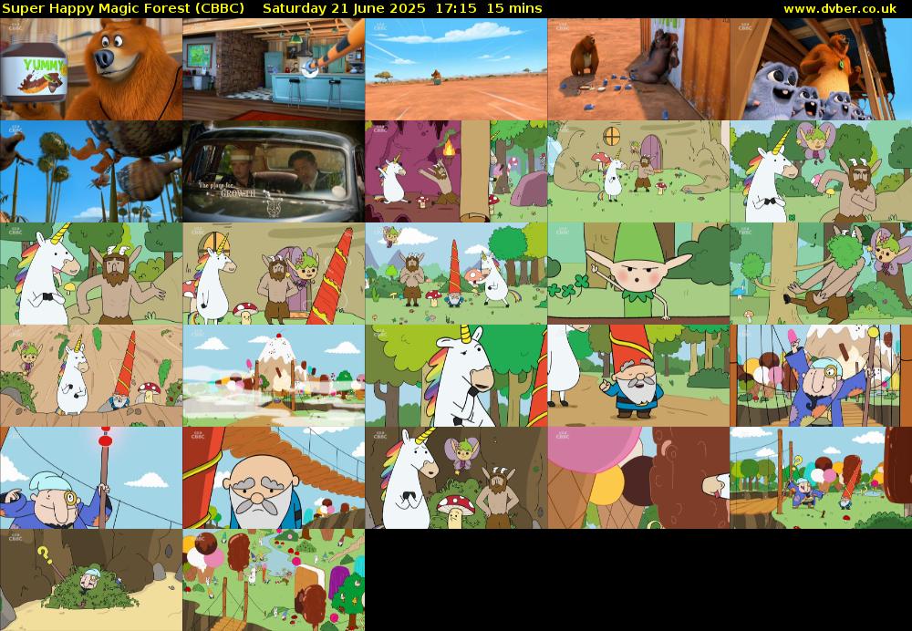 Super Happy Magic Forest (CBBC) Saturday 21 June 2025 17:15 - 17:30