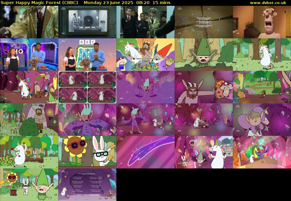 Super Happy Magic Forest (CBBC) Monday 23 June 2025 08:20 - 08:35