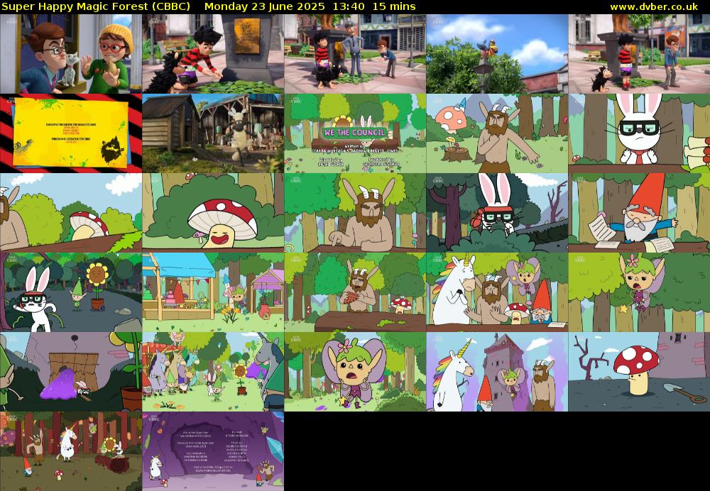 Super Happy Magic Forest (CBBC) Monday 23 June 2025 13:40 - 13:55