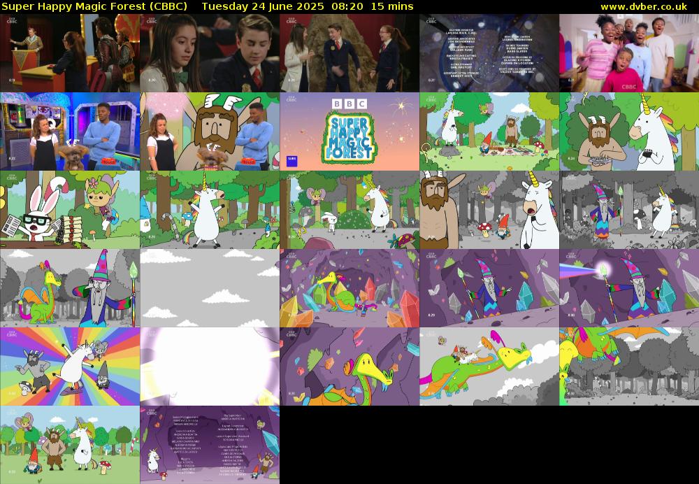 Super Happy Magic Forest (CBBC) Tuesday 24 June 2025 08:20 - 08:35