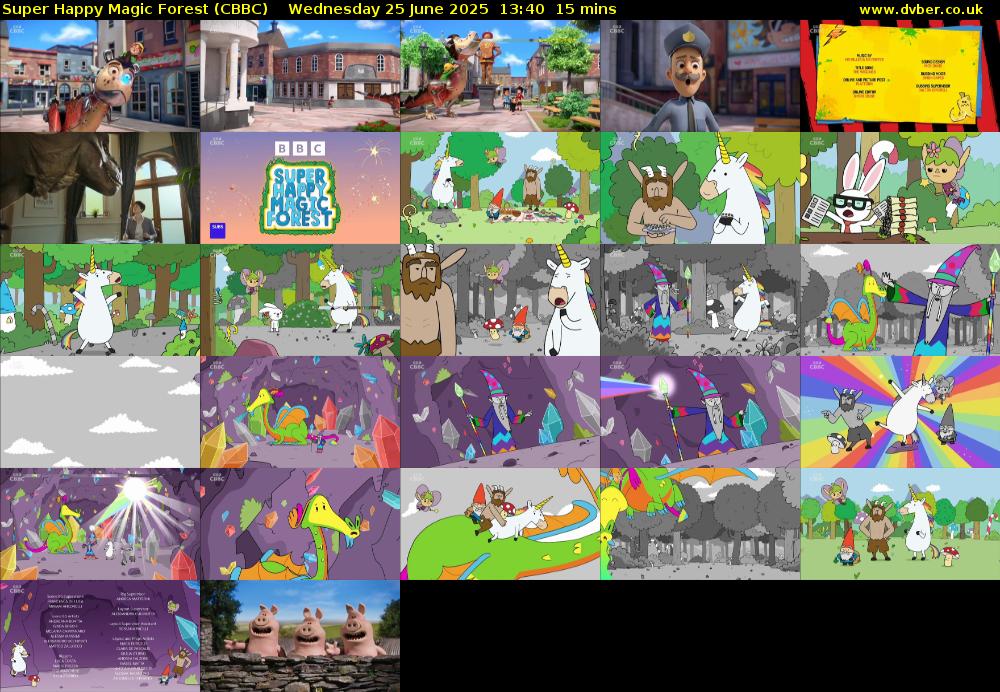 Super Happy Magic Forest (CBBC) Wednesday 25 June 2025 13:40 - 13:55