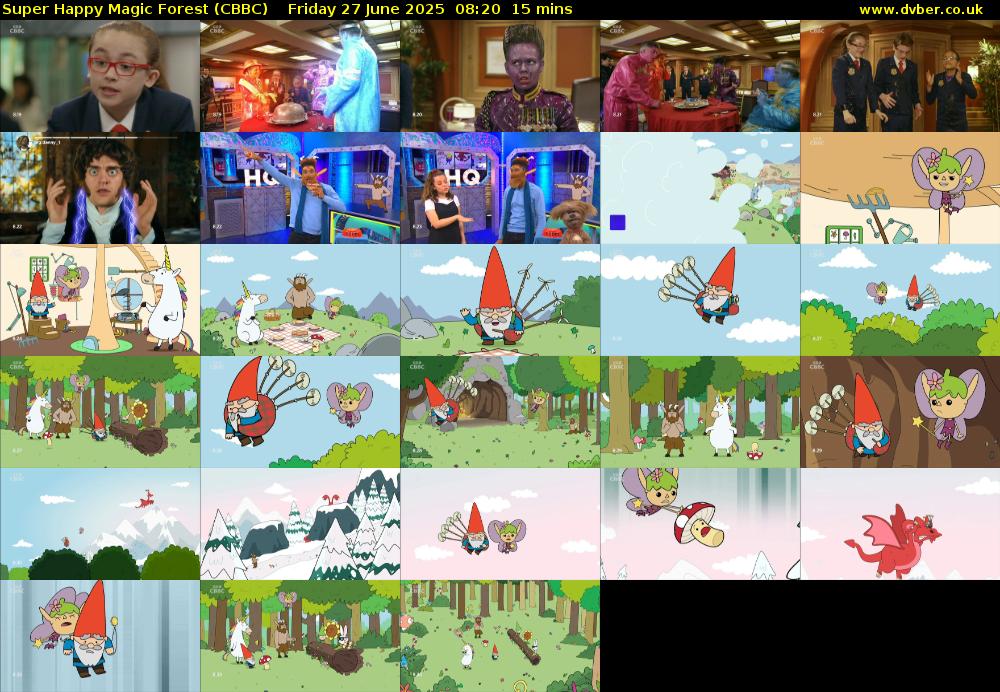 Super Happy Magic Forest (CBBC) Friday 27 June 2025 08:20 - 08:35