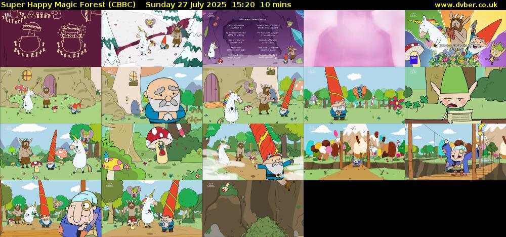 Super Happy Magic Forest (CBBC) Sunday 27 July 2025 15:20 - 15:30