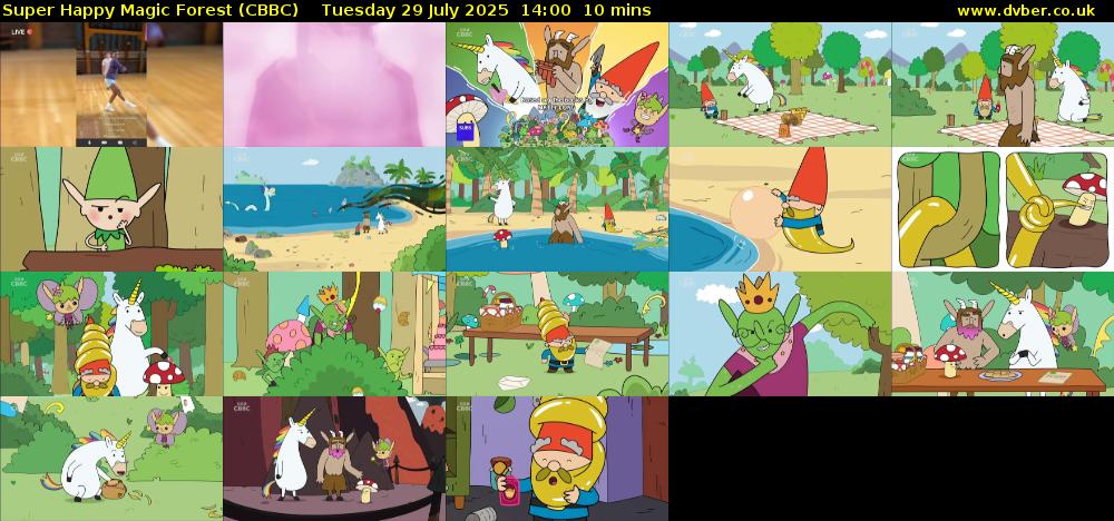 Super Happy Magic Forest (CBBC) Tuesday 29 July 2025 14:00 - 14:10