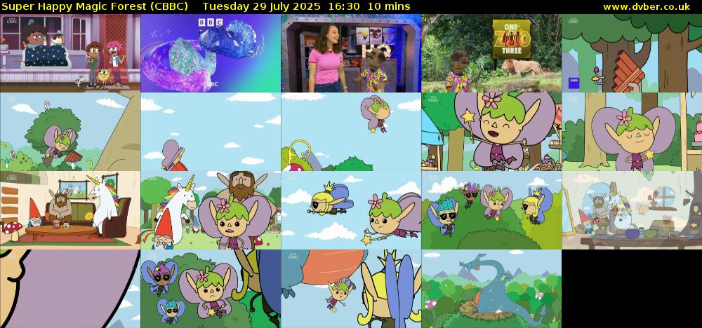 Super Happy Magic Forest (CBBC) Tuesday 29 July 2025 16:30 - 16:40