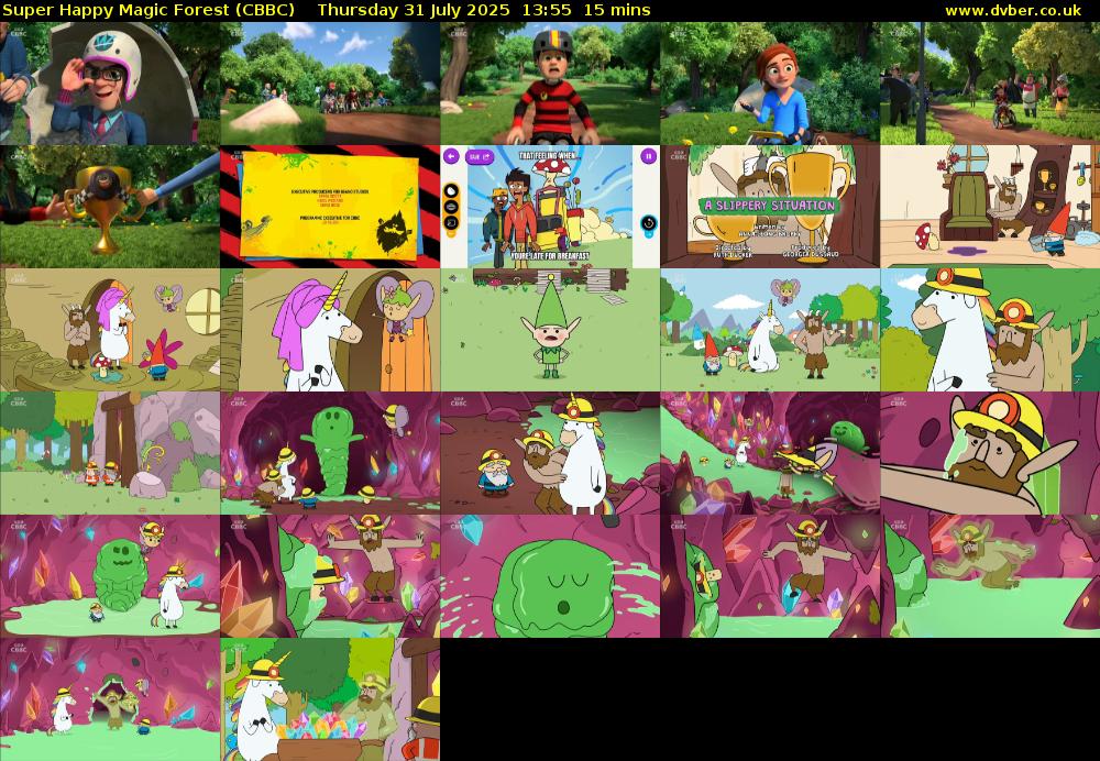 Super Happy Magic Forest (CBBC) Thursday 31 July 2025 13:55 - 14:10