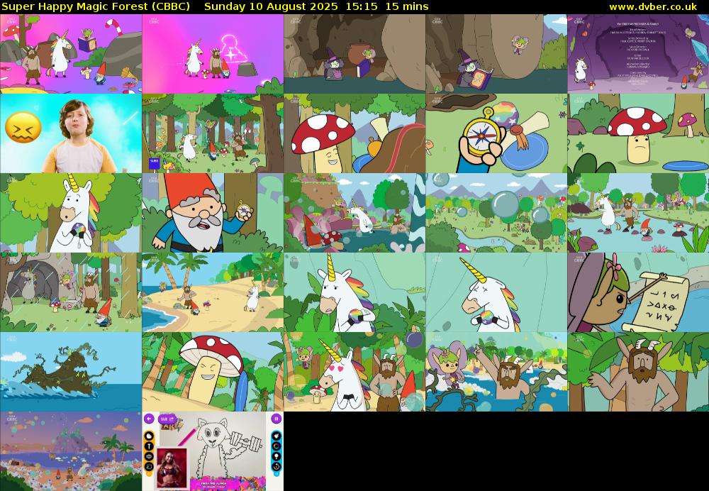 Super Happy Magic Forest (CBBC) Sunday 10 August 2025 15:15 - 15:30