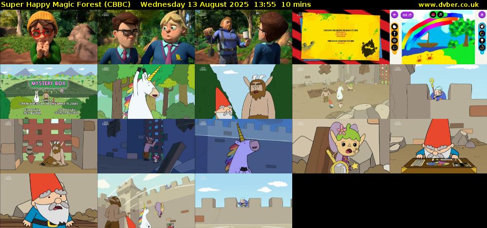 Super Happy Magic Forest (CBBC) Wednesday 13 August 2025 13:55 - 14:05