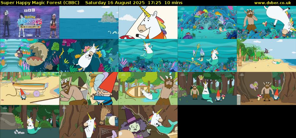 Super Happy Magic Forest (CBBC) Saturday 16 August 2025 17:25 - 17:35