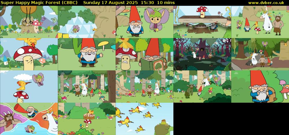 Super Happy Magic Forest (CBBC) Sunday 17 August 2025 15:30 - 15:40