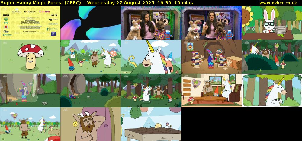 Super Happy Magic Forest (CBBC) Wednesday 27 August 2025 16:30 - 16:40