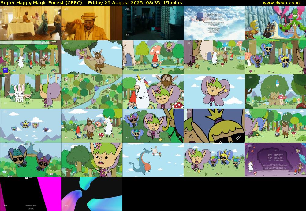 Super Happy Magic Forest (CBBC) Friday 29 August 2025 08:35 - 08:50