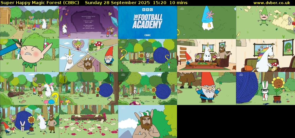 Super Happy Magic Forest (CBBC) Sunday 28 September 2025 15:20 - 15:30