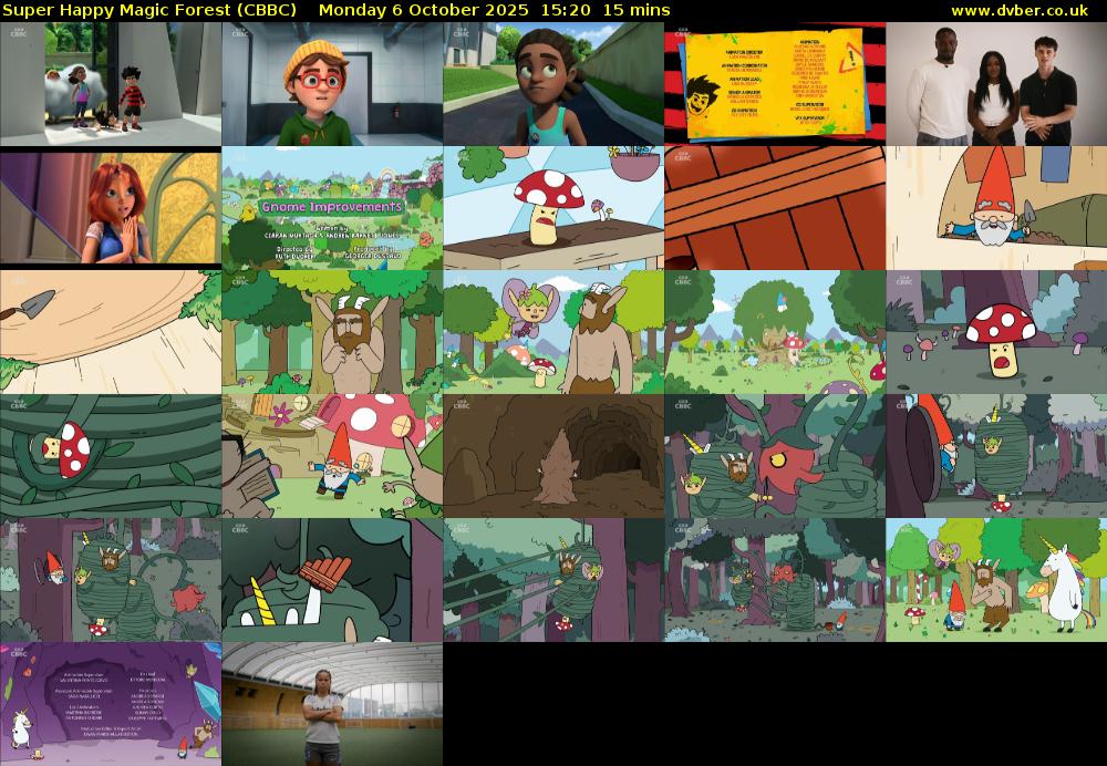 Super Happy Magic Forest (CBBC) Monday 6 October 2025 15:20 - 15:35
