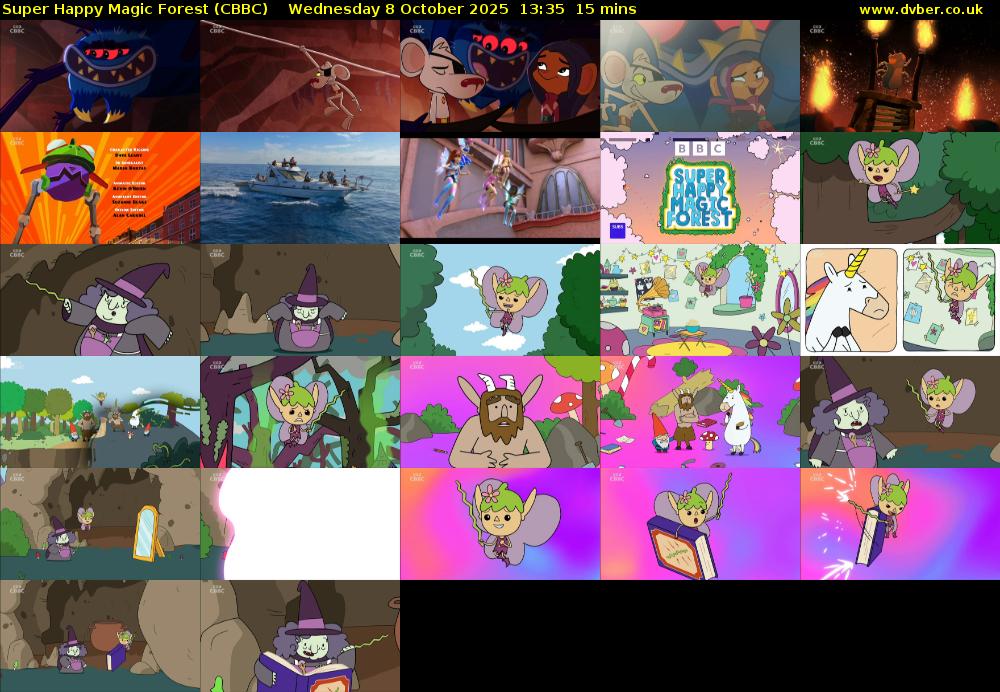 Super Happy Magic Forest (CBBC) Wednesday 8 October 2025 13:35 - 13:50