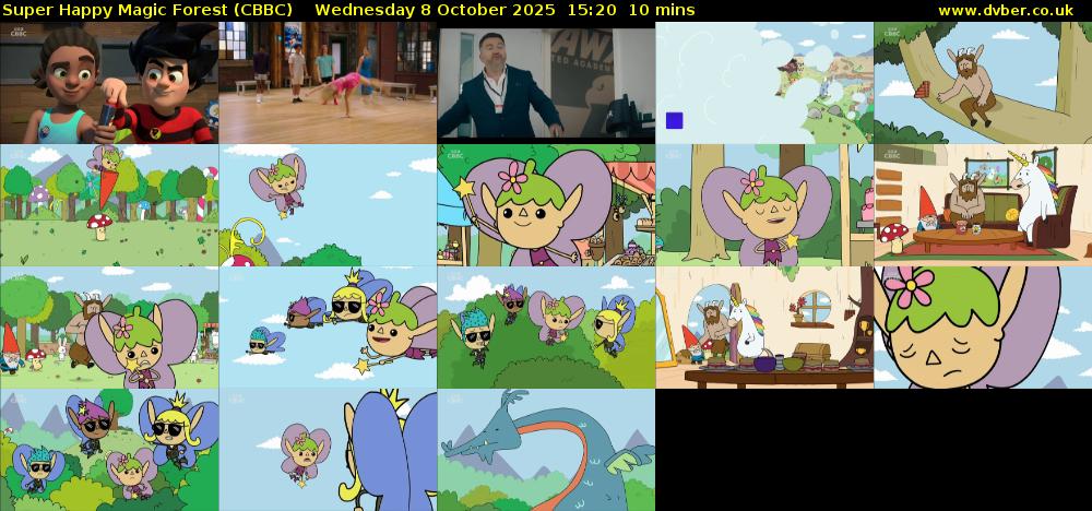 Super Happy Magic Forest (CBBC) Wednesday 8 October 2025 15:20 - 15:30