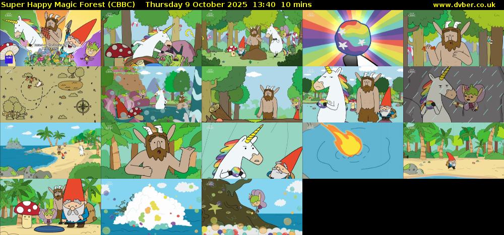 Super Happy Magic Forest (CBBC) Thursday 9 October 2025 13:40 - 13:50