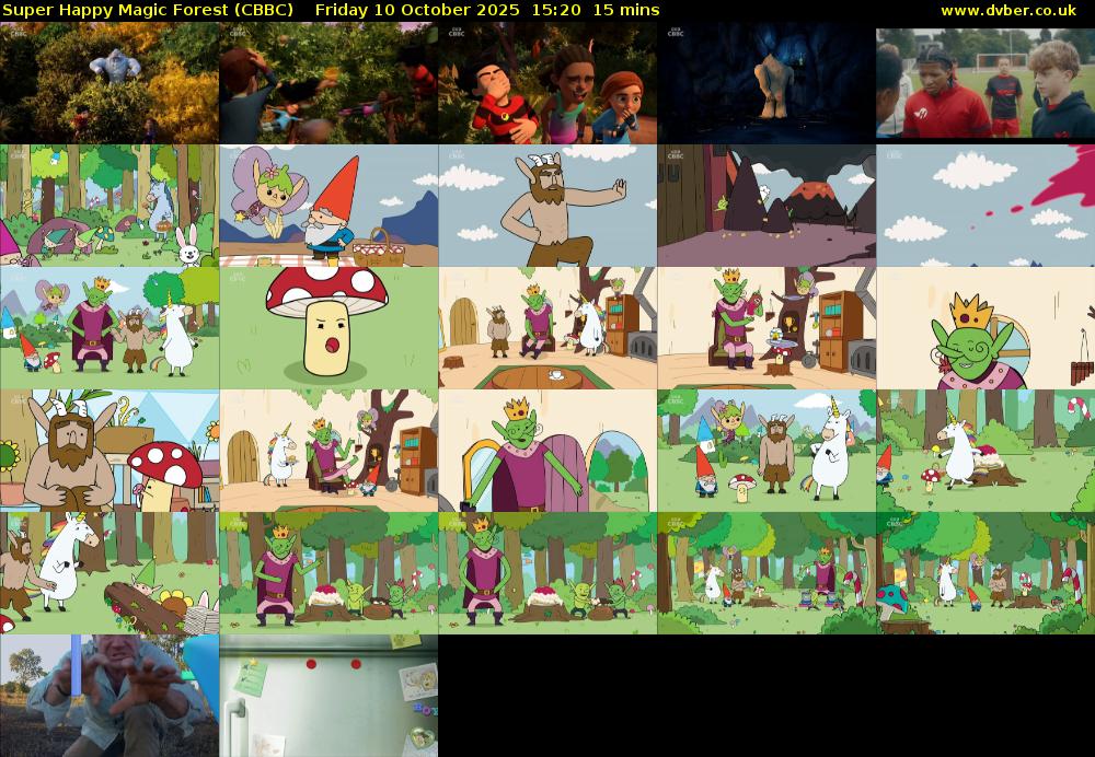Super Happy Magic Forest (CBBC) Friday 10 October 2025 15:20 - 15:35