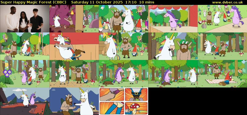 Super Happy Magic Forest (CBBC) Saturday 11 October 2025 17:10 - 17:20