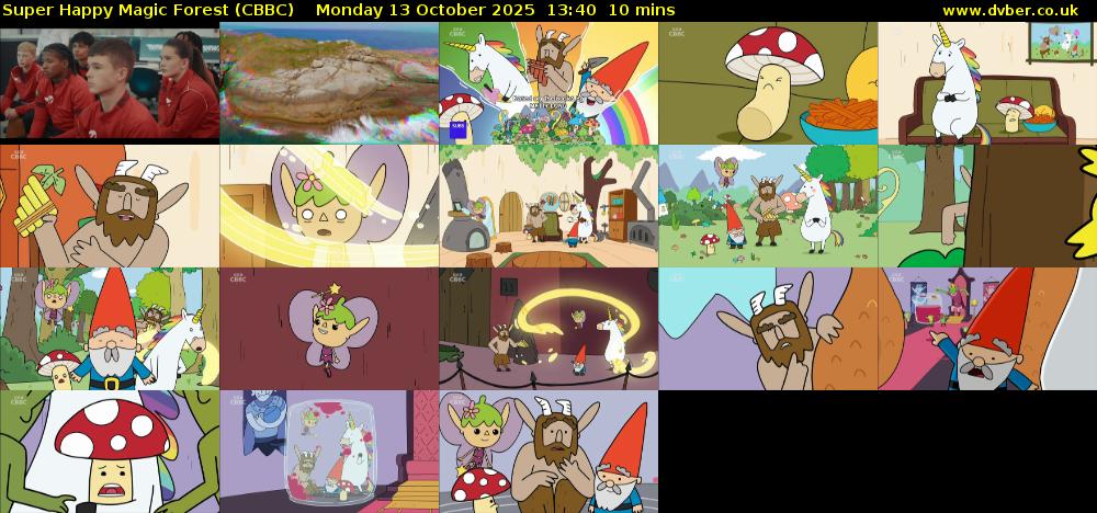 Super Happy Magic Forest (CBBC) Monday 13 October 2025 13:40 - 13:50