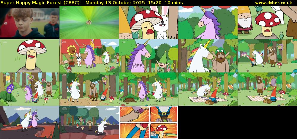 Super Happy Magic Forest (CBBC) Monday 13 October 2025 15:20 - 15:30