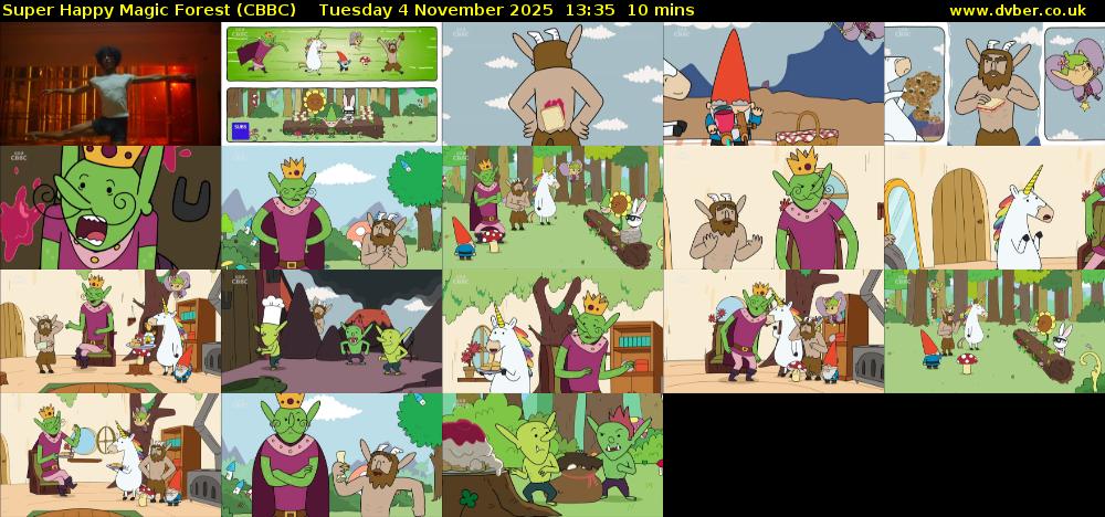 Super Happy Magic Forest (CBBC) Tuesday 4 November 2025 13:35 - 13:45