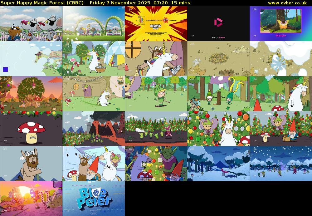 Super Happy Magic Forest (CBBC) Friday 7 November 2025 07:20 - 07:35