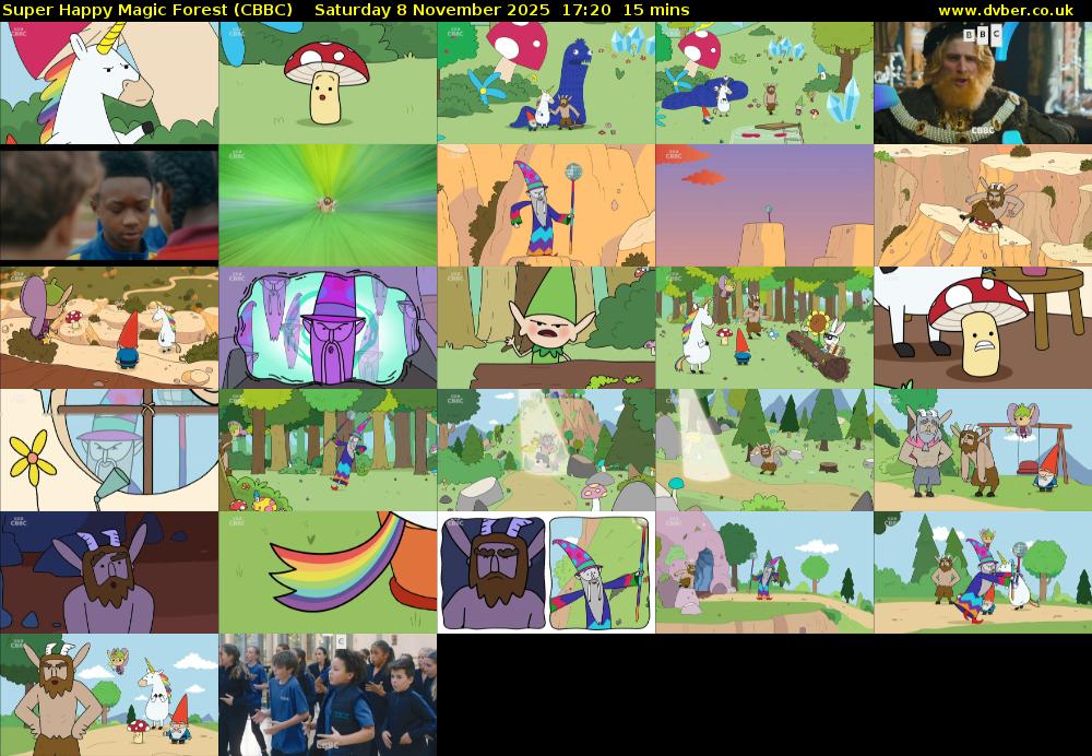 Super Happy Magic Forest (CBBC) Saturday 8 November 2025 17:20 - 17:35