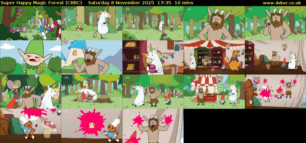 Super Happy Magic Forest (CBBC) Saturday 8 November 2025 17:35 - 17:45