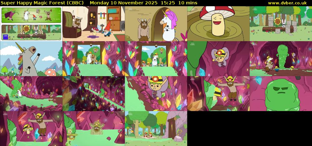 Super Happy Magic Forest (CBBC) Monday 10 November 2025 15:25 - 15:35