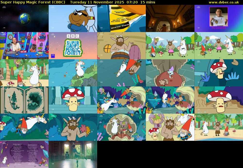 Super Happy Magic Forest (CBBC) Tuesday 11 November 2025 07:20 - 07:35