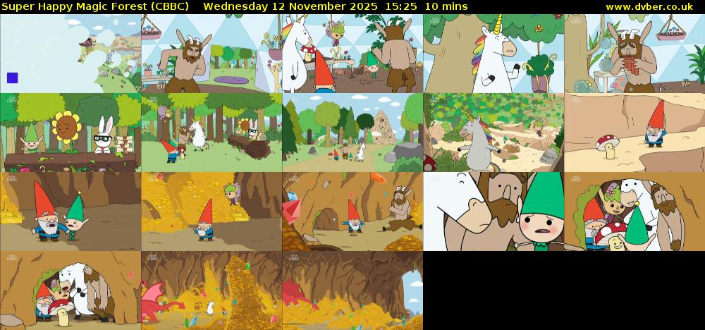 Super Happy Magic Forest (CBBC) Wednesday 12 November 2025 15:25 - 15:35