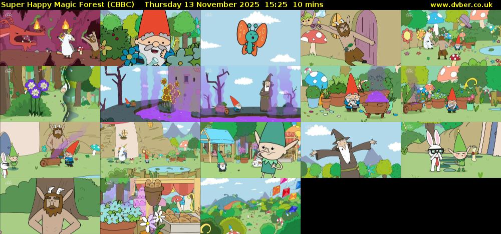 Super Happy Magic Forest (CBBC) Thursday 13 November 2025 15:25 - 15:35