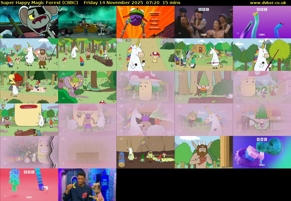Super Happy Magic Forest (CBBC) Friday 14 November 2025 07:20 - 07:35