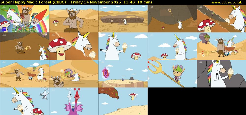 Super Happy Magic Forest (CBBC) Friday 14 November 2025 13:40 - 13:50