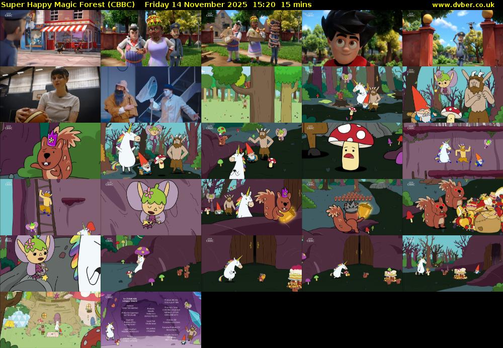 Super Happy Magic Forest (CBBC) Friday 14 November 2025 15:20 - 15:35