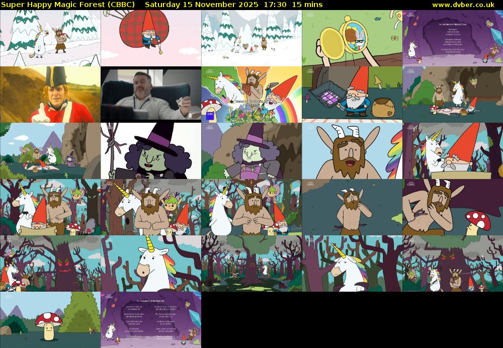 Super Happy Magic Forest (CBBC) Saturday 15 November 2025 17:30 - 17:45
