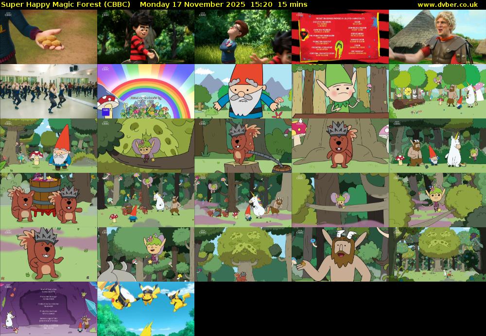 Super Happy Magic Forest (CBBC) Monday 17 November 2025 15:20 - 15:35