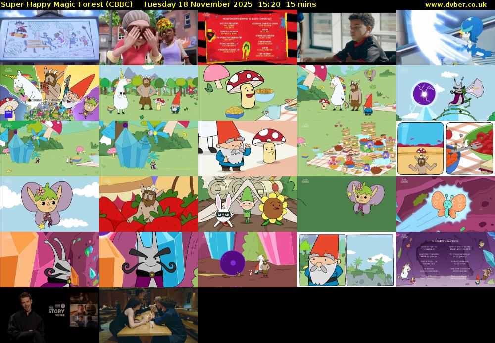 Super Happy Magic Forest (CBBC) Tuesday 18 November 2025 15:20 - 15:35
