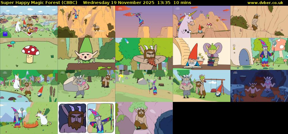 Super Happy Magic Forest (CBBC) Wednesday 19 November 2025 13:35 - 13:45