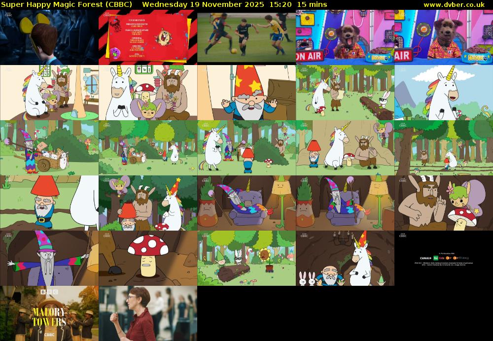 Super Happy Magic Forest (CBBC) Wednesday 19 November 2025 15:20 - 15:35