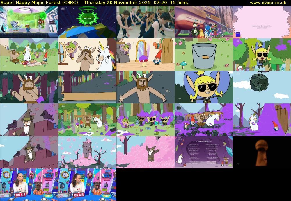 Super Happy Magic Forest (CBBC) Thursday 20 November 2025 07:20 - 07:35