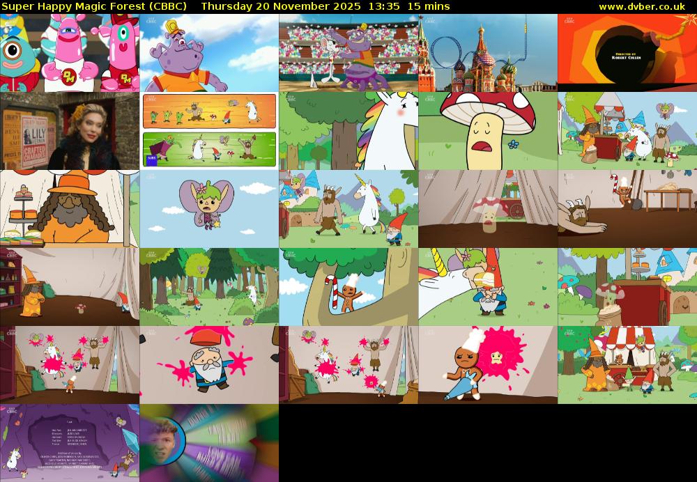 Super Happy Magic Forest (CBBC) Thursday 20 November 2025 13:35 - 13:50