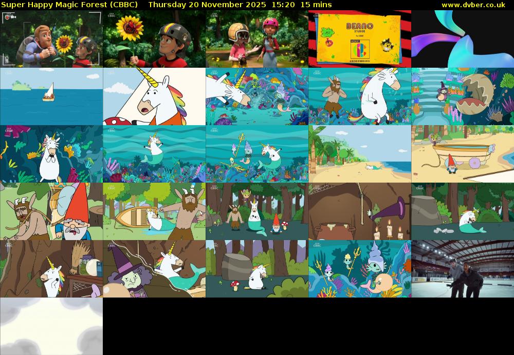 Super Happy Magic Forest (CBBC) Thursday 20 November 2025 15:20 - 15:35