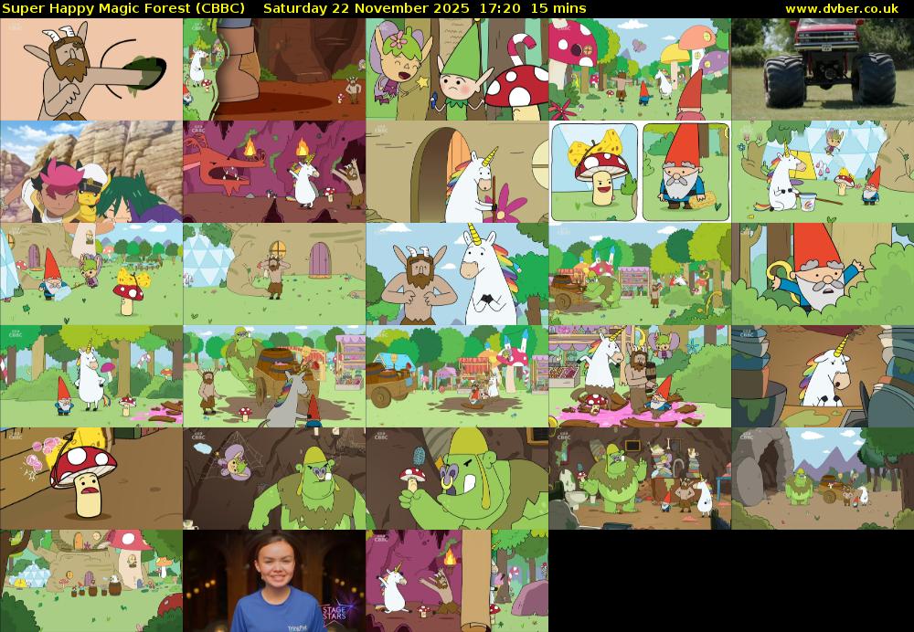 Super Happy Magic Forest (CBBC) Saturday 22 November 2025 17:20 - 17:35