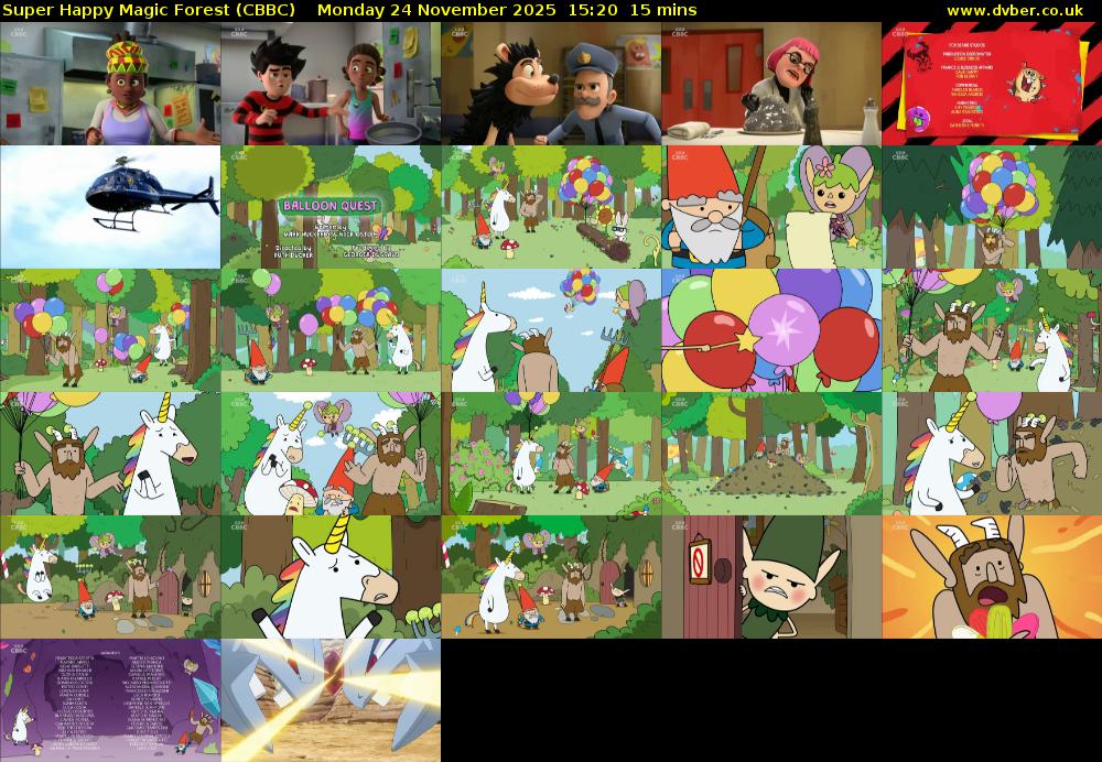 Super Happy Magic Forest (CBBC) Monday 24 November 2025 15:20 - 15:35