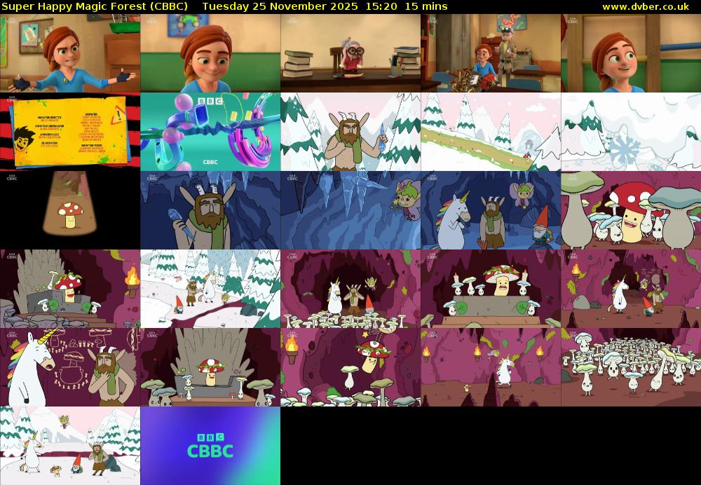 Super Happy Magic Forest (CBBC) Tuesday 25 November 2025 15:20 - 15:35