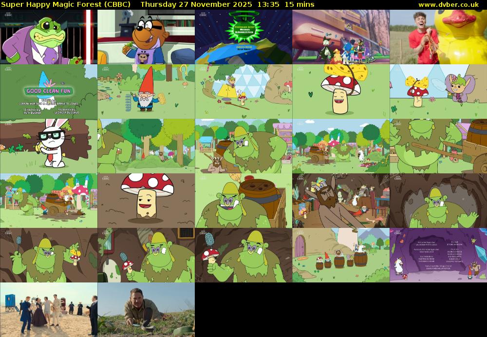 Super Happy Magic Forest (CBBC) Thursday 27 November 2025 13:35 - 13:50