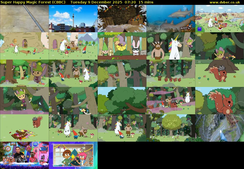 Super Happy Magic Forest (CBBC) Tuesday 9 December 2025 07:20 - 07:35