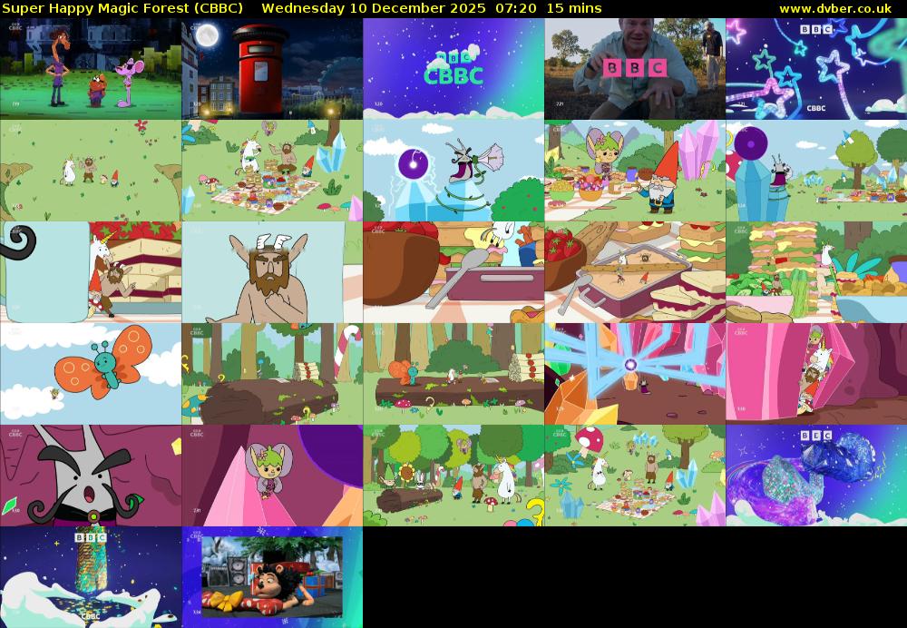 Super Happy Magic Forest (CBBC) Wednesday 10 December 2025 07:20 - 07:35